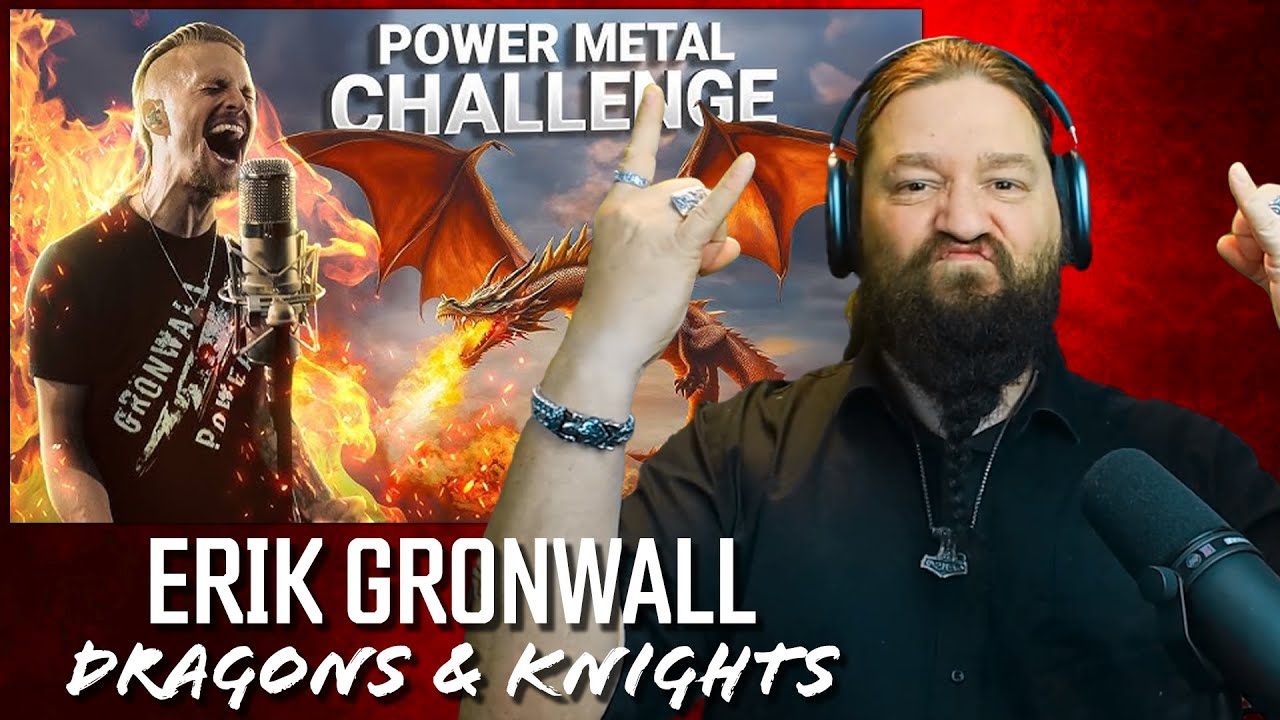 ERIK GRONWALL -  Dragons & Knights (powermetal anthem) | REACTION