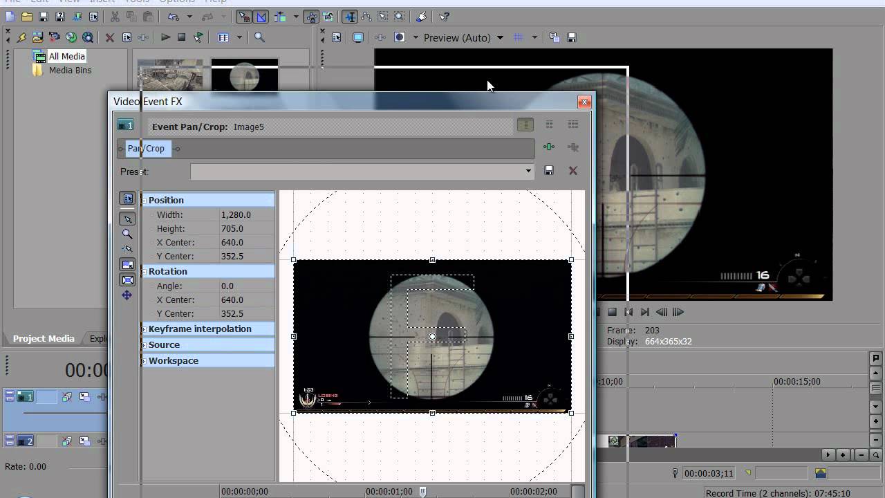 Sony Vegas Scope Transition Tutorial