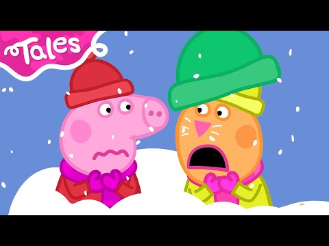 The BIG Freeze 🥶 Peppa and Candy Catch a Cold 🤧 | Peppa Pig Tales Full Episodes