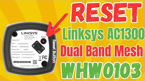 Linksys Velop WHW0103 Dual Band Mesh WiFi-systeem resetten | Devicessetup