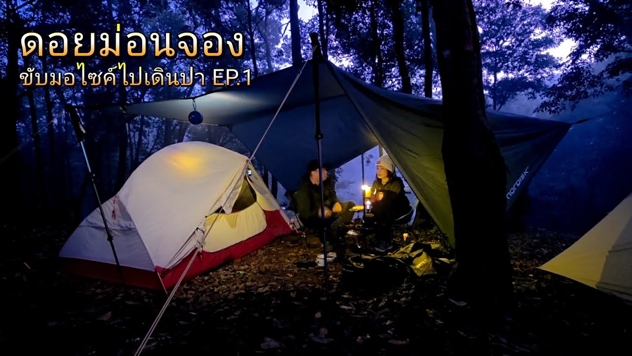 เดินป่า ดอยม่อนจอง พักหม่าวี่โจ แล้วเดินขึ้นทางบ้านห้วยปูลิง อุณภูมิ 9 องศา