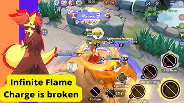 Infinite Flame charge | Delphox is fun | delphox Build | Pokemon Unite |