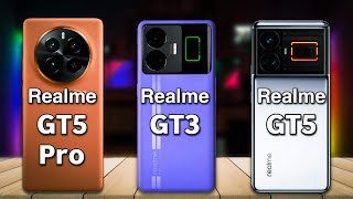 مقارنة شاملة بين افضل هواتف ريلمي ال GT5 برو مع ريلمي GT5 و ريلمي GT3 اعرف الفرق 
