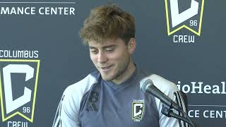 Crew midfielder Aidan Morris signs contract extension through 2026