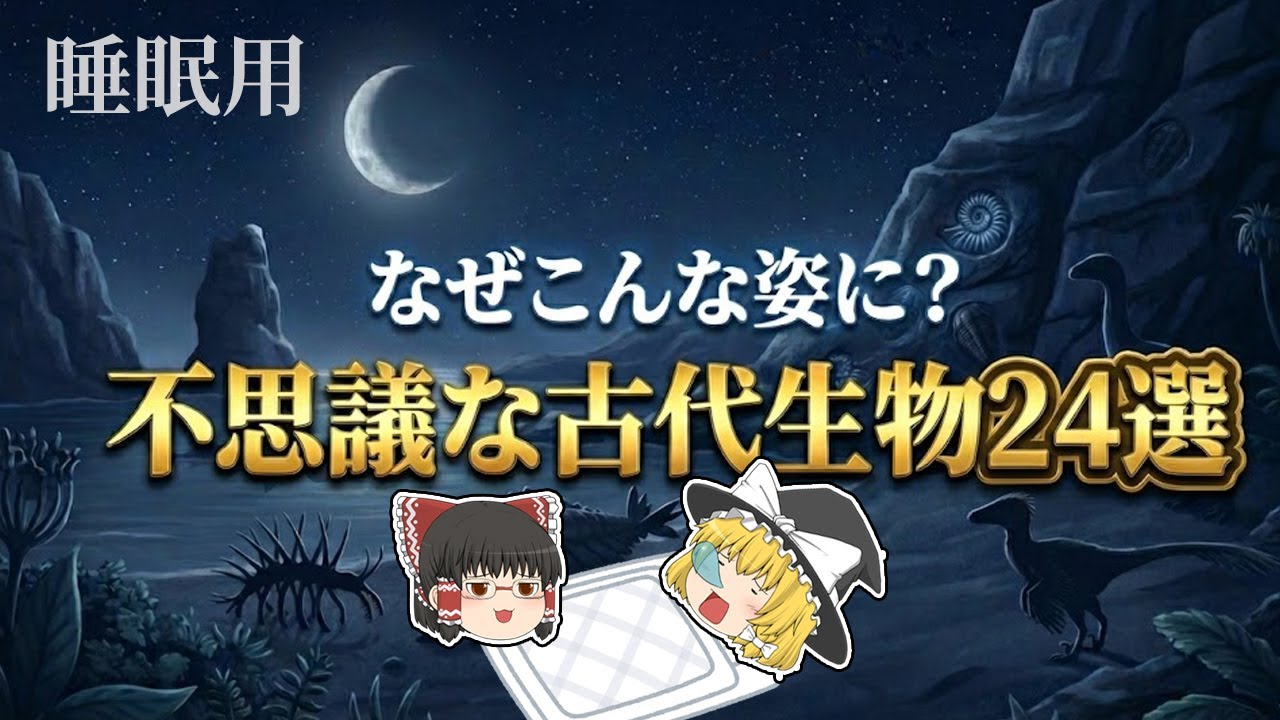 【睡眠用・ゆっくり解説】意味が分からない古生物たち｜奇妙すぎる進化24選【広告最初のみ　途中広告なし】