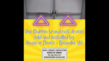 Von Duprin exit devices