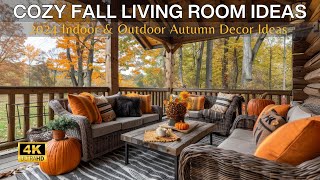 10 DIY Modern Rustic Fall Living Room Ideas: Budget-Friendly Indoor & Outdoor Autumn Decor for 2024
