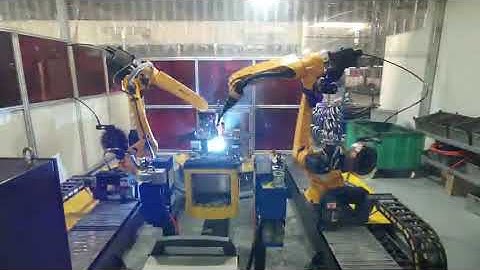 ESTUN Robot for welding (two robots with rails)