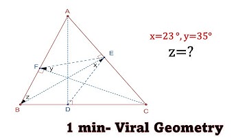 Can you solve this viral Geometry - Orthocenter - Altitude property of a Triangle | Maths By Amiya