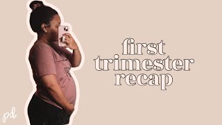 FIRST TRIMESTER PREGNANCY RECAP 🤰🏽| SYMPTOMS, CRAVINGS, \& ESSENTIALS! | Page Danielle