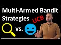 Best multiarmed bandit strategy feat ucb method