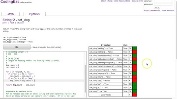 Codingbat - cat_dog (Python)