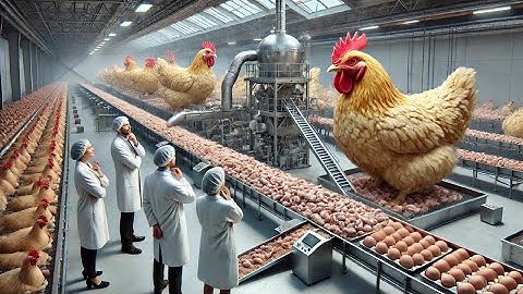 How Poultry Farm Make Million Eggs and Meat - Inside Modern Chickens Farm - Poultry Farm Technology