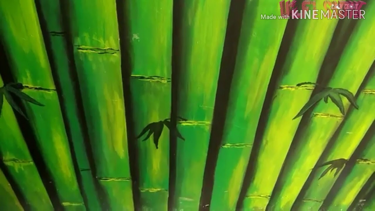 Fantastis 11 Lukisan Dinding Motif  Bambu  Bari Gambar