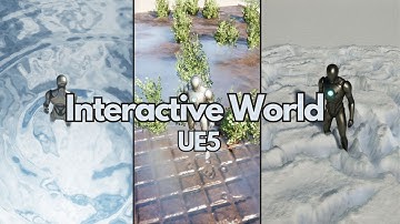 UE5 - İnteractive World Snow And Water İnteraction, Tessellation [FREE PLUGIN]