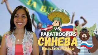 Реакция иностранки на Голубые береты - Синева | Russian Airborne Troops (VDV) Song | Reaction Video