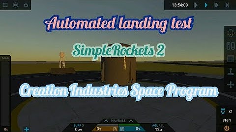 Automated landing test|SimpleRockets 2