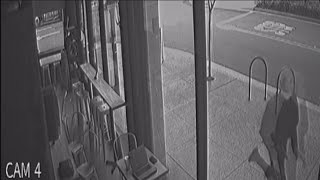 Surveillance video captures armed man running away from San Diego Central Library shooting