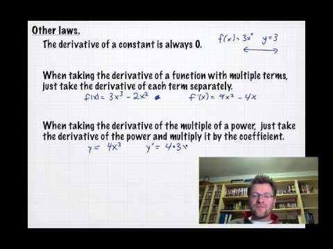 4.3 Elementary Differentiation Rules (Calculus 30) - YouTube