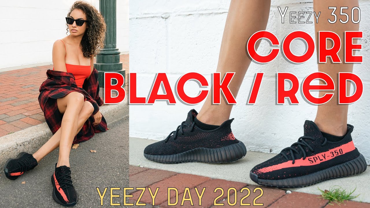 spontan kighul indendørs YEEZY DAY 2022 - THIS OG IS BACK! Yeezy 350 Red Stripe Core Black Red  Review and How to Style - YouTube