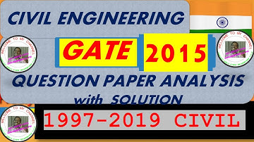 GATE 2015 Civil Engg. Paper Analysis: Answer Key & Question Paper with Solution Part 1 | PM Sir | CE