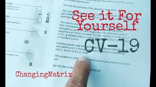 SEE IT FOR YOURSELF   CV 19