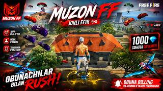 🔴FREE FIRE JONLI EFIR  | FREE FORE TELEFON - MUZON