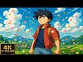 Anime Floral Breeze | 4K Ambient | 10H | Animated TV Background Screensaver