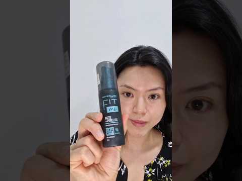 Review & Demo: MAYBELLINE Fit Me Matte + Poreless Setting Spray #settingspray #makeupreview