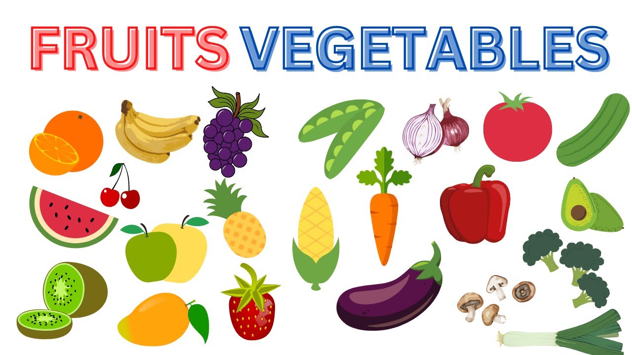 Fruits and vegetables | Vegetables names | Fruits name | Vegetables and ...