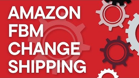 How to quickly change Amazon FBM shipping templates from Seller Central 