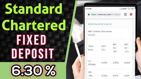 Standard chartered fixed deposit rates