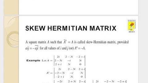VECTOR SPACES - Complex Matrices