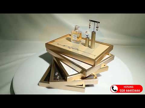 Video KHAY TRƯNG BÀY NỮ TRANG BẰNG KIM LOẠI PHỐI DA XƯỚC - youtube