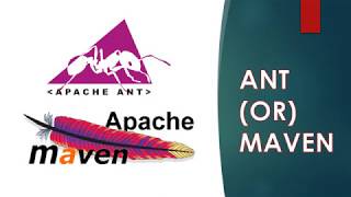 MAVEN vs ANT || Difference between ANT and Maven || ANT || MAVEN