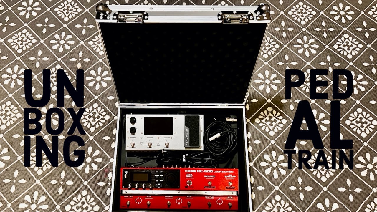 Unboxing Pedaltrain Novo 18 w/Tour Case pedalboard feat. Boss RC600 & Headrush MX5