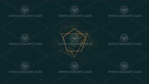Looped animation of simple geometric shapes HUD element.