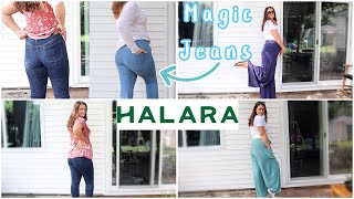 Halara magic jeans🤩 • review & try on haul 