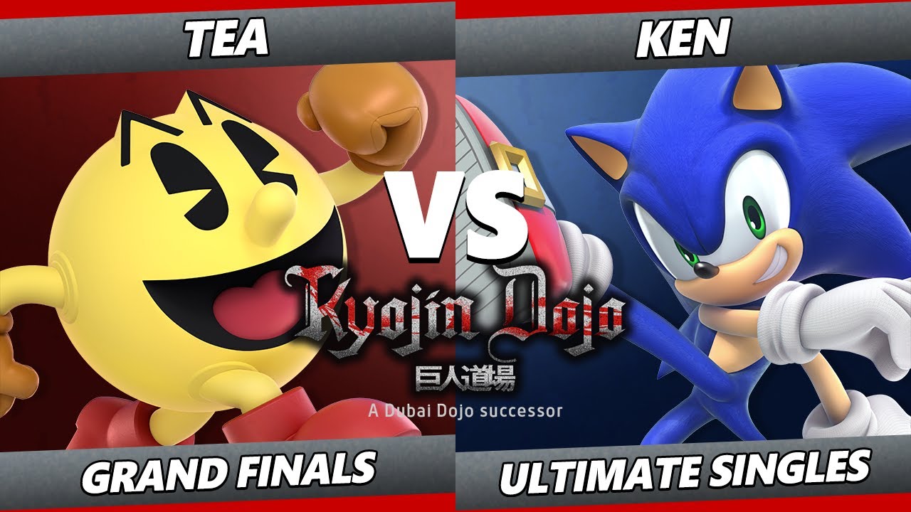 Kyojin Dojo GRAND FINALS - Tea (Pac-Man) Vs. KEN (Sonic) SSBU
