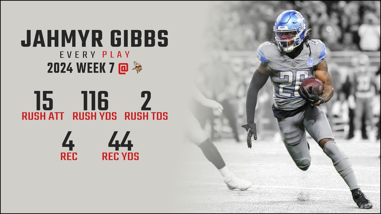 Jahmyr Gibbs Week 7 Replay Every Run Target And Catch Minnesota jahmyr-gibbs-week-7-replay-every-run-target-and-catch-minnesota