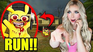 If You See CREEPY PIKACHU Outside Your House, RUN AWAY FAST... (*HE ATTACKED US*)