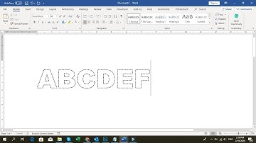 How to Create Dotted Typing Design in Microsoft Word