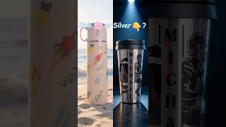 Cute Prints or Clean Designs? Which Bottle Style Would You Pick?#waterbottle #sublimationblanks