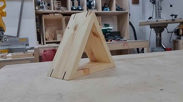 How to Make a Equilateral Triangle On The Table Saw book Holder [ Woodworking / DIY / 목공 ]