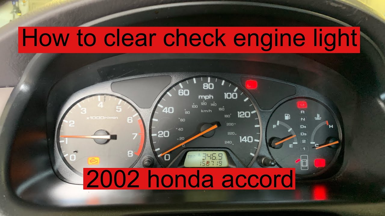 2002 honda accord check engine light clear || Pham's Legend - YouTube