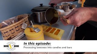 How to: Process raw Beeswax into candles and bars at home!