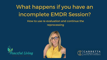 How to pickup an incomplete EMDR target