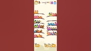 Bird sort calar game leval 1051 #games #leveldesign #colorgame #gaming #colorconcept