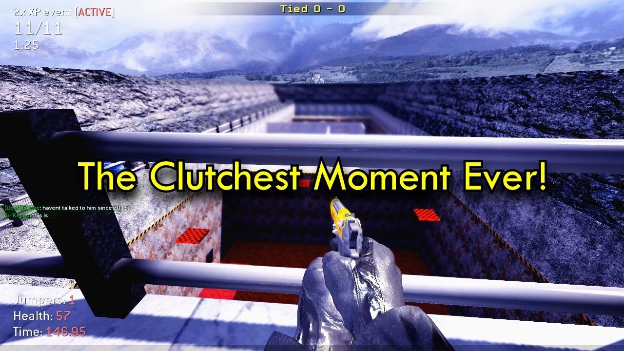 THE CLUTCHEST MOMENT EVER IN DR! Cod4 Deathrun LIVE COMM