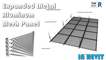 Ceiling Mesh Panel in Revit | Expanded Metal Aluminum Mesh